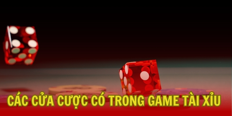 Tìm hiểu về các cửa cược có trong game Tài Xỉu hiện nay